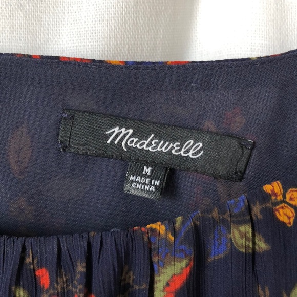 Madewell floral shirt, size M - Picture 2 of 3